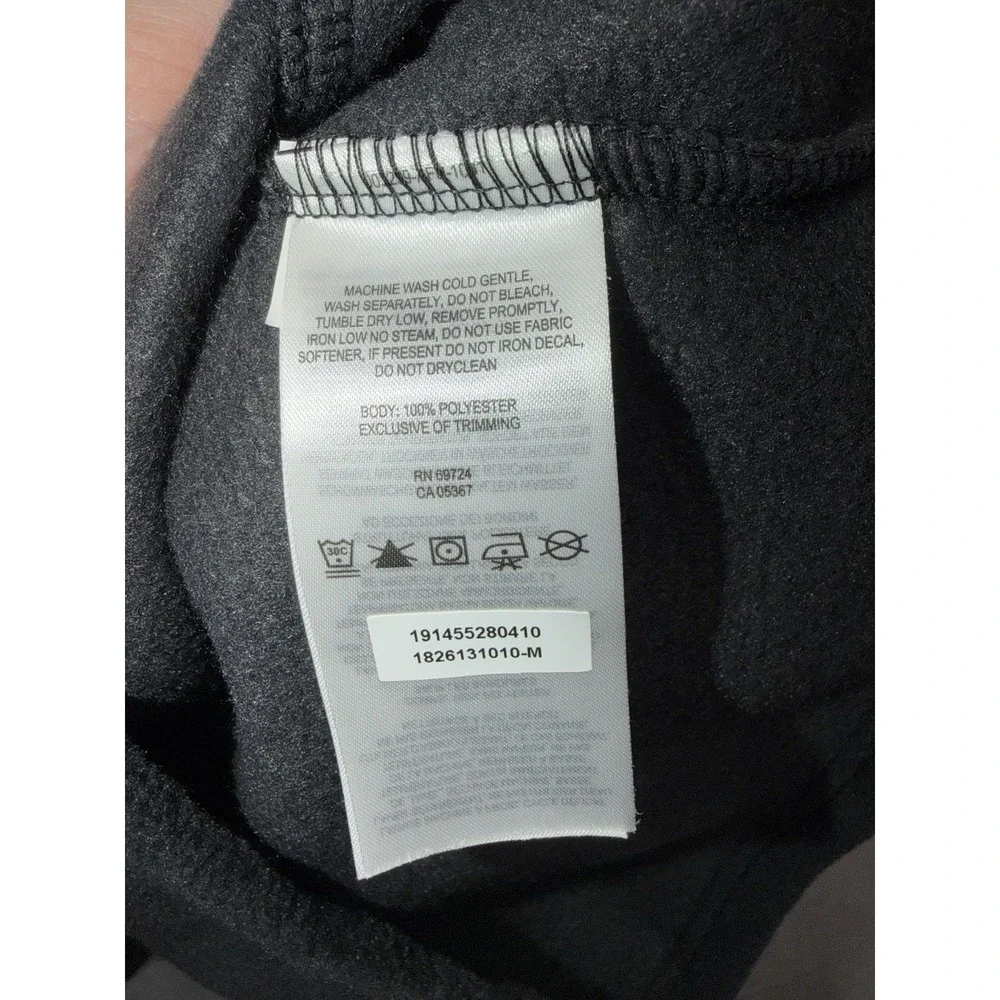 Columbia Girls Fleece Pullover Gray Peach 1/4 Snap Jacket Size M 10/12 1826131